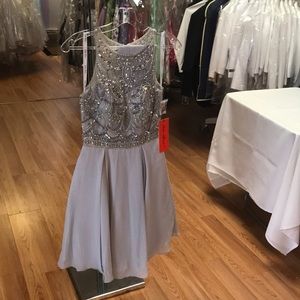 Star Box Silver dress with rhinestones